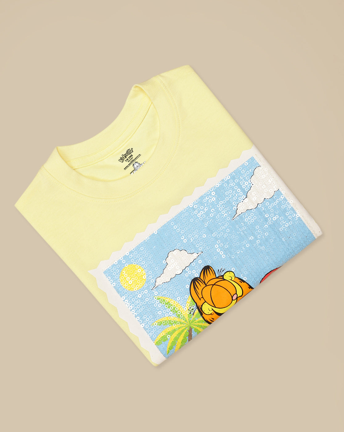 Garfield Printed Regular Fit Tshirt For Boys