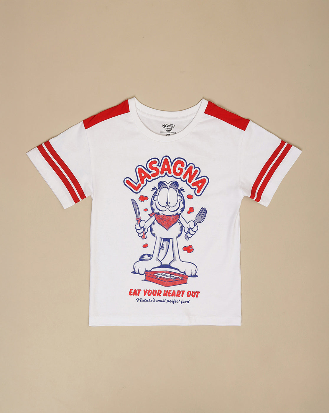 Garfield Printed Oversized Fit Tshirt For Girls