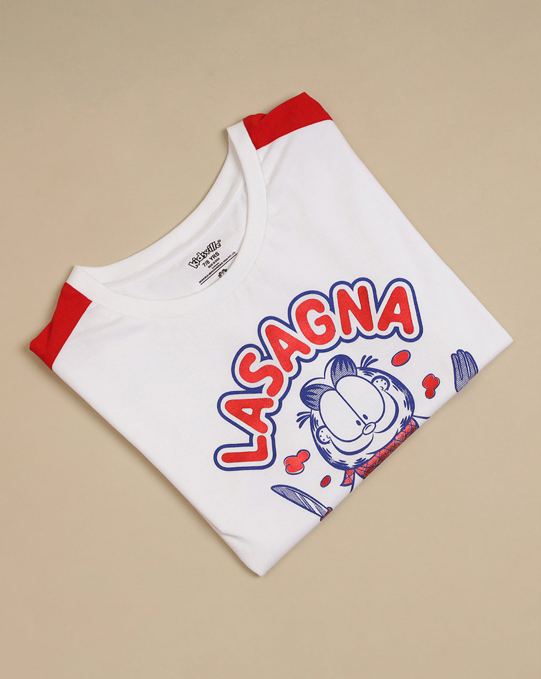 Garfield Printed Oversized Fit Tshirt For Girls