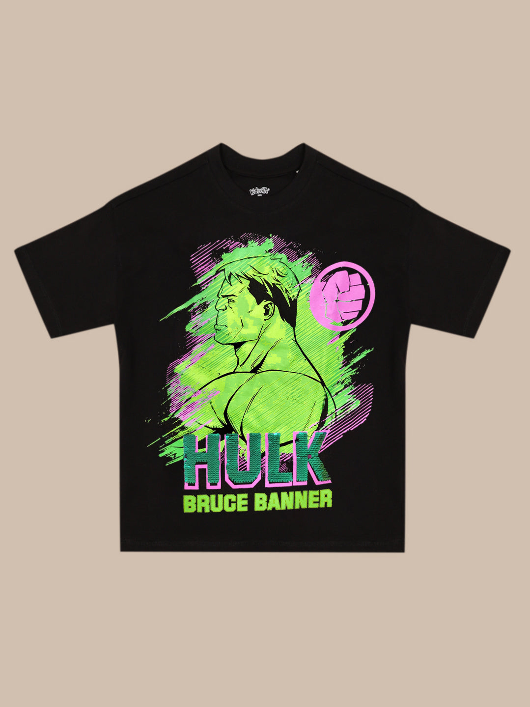 Hulk Printed Oversized Tshirt For Boys