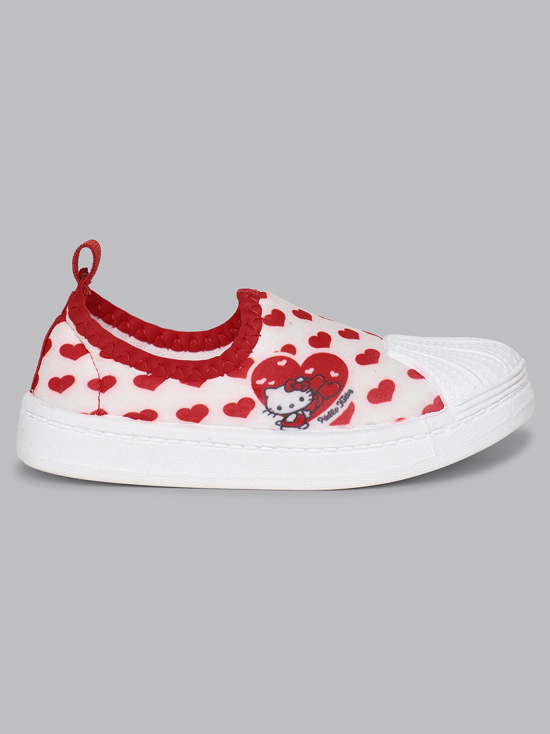 Kids Girls Hello Kitty Printed Red Shoes