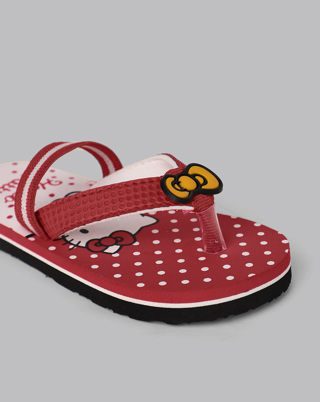 Hello Kitty Printed Red Flip-Flops For Kids Girls