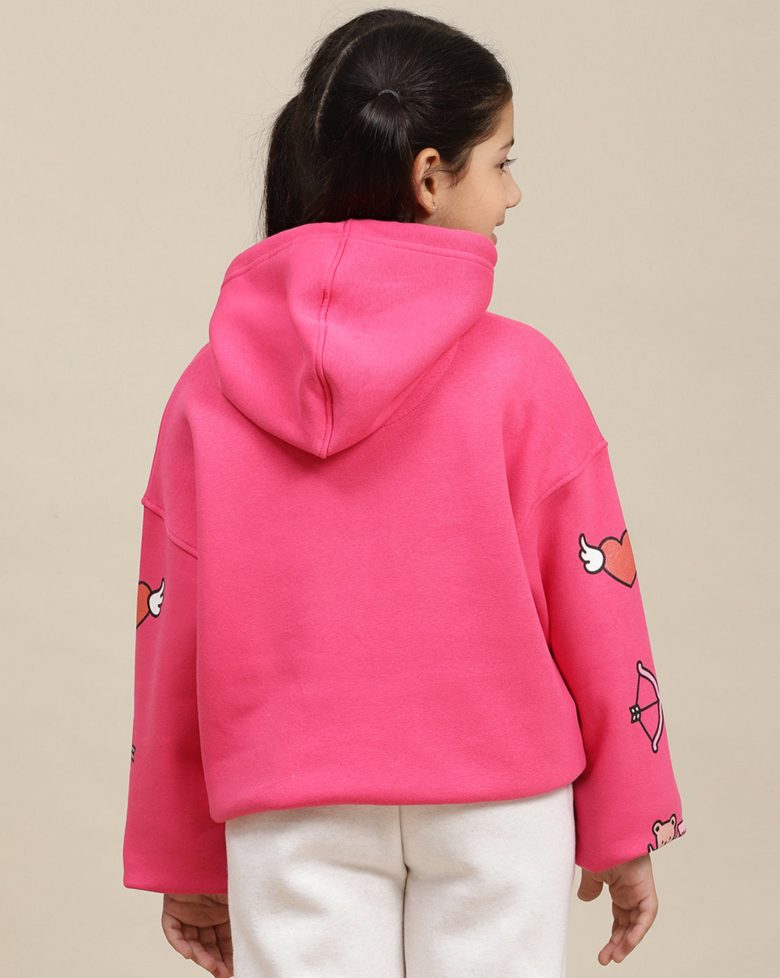 Hello Kitty Printed Oversized Fit Hoodie For Girls