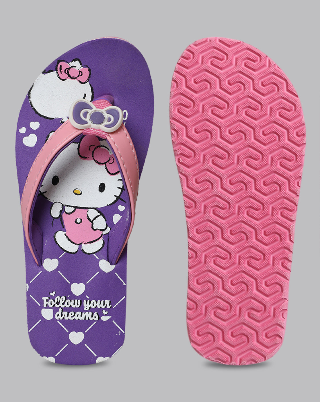 Hello Kitty Printed Flip-Flops For Kids Girls