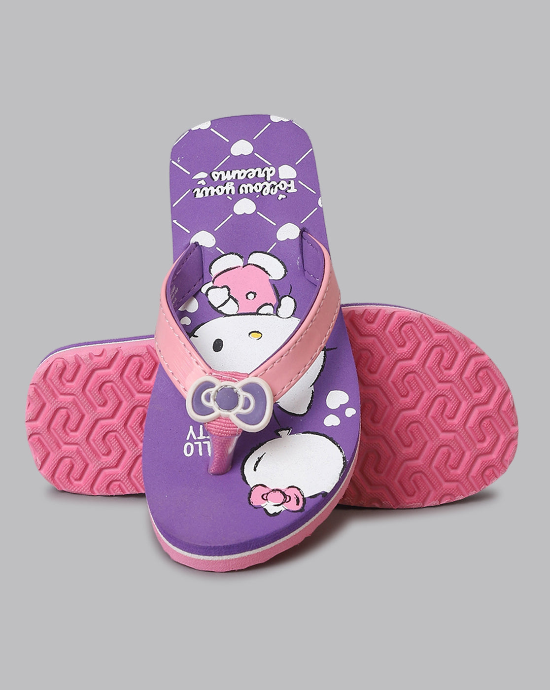 Hello Kitty Printed Flip-Flops For Kids Girls