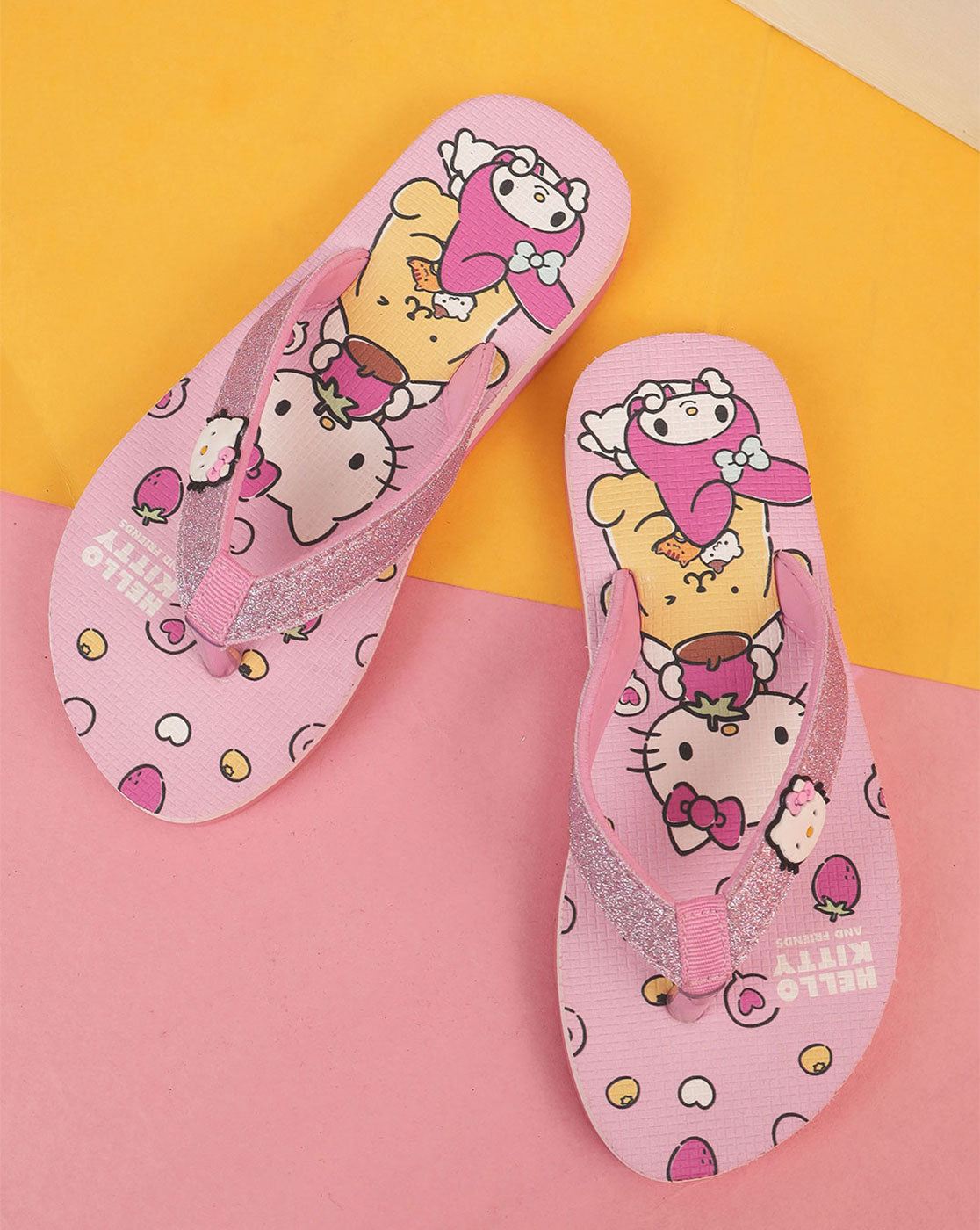 Hello Kitty Printed Flip-Flops For Kids Girls
