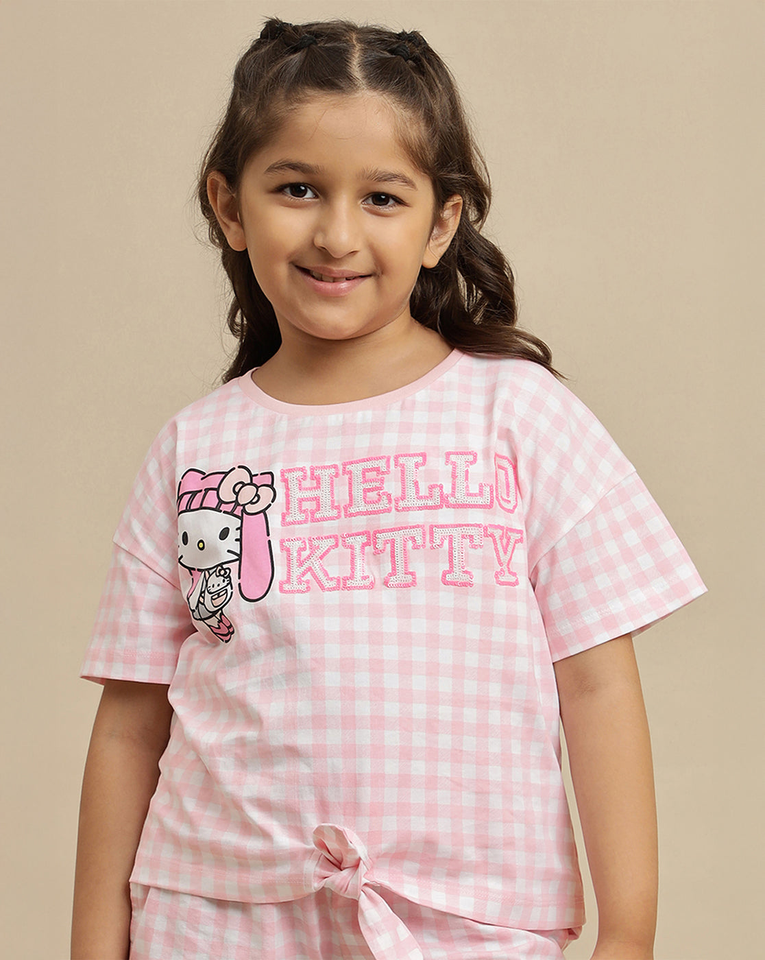 Hello Kitty Printed Relaxed Fit Tshirt For Girls