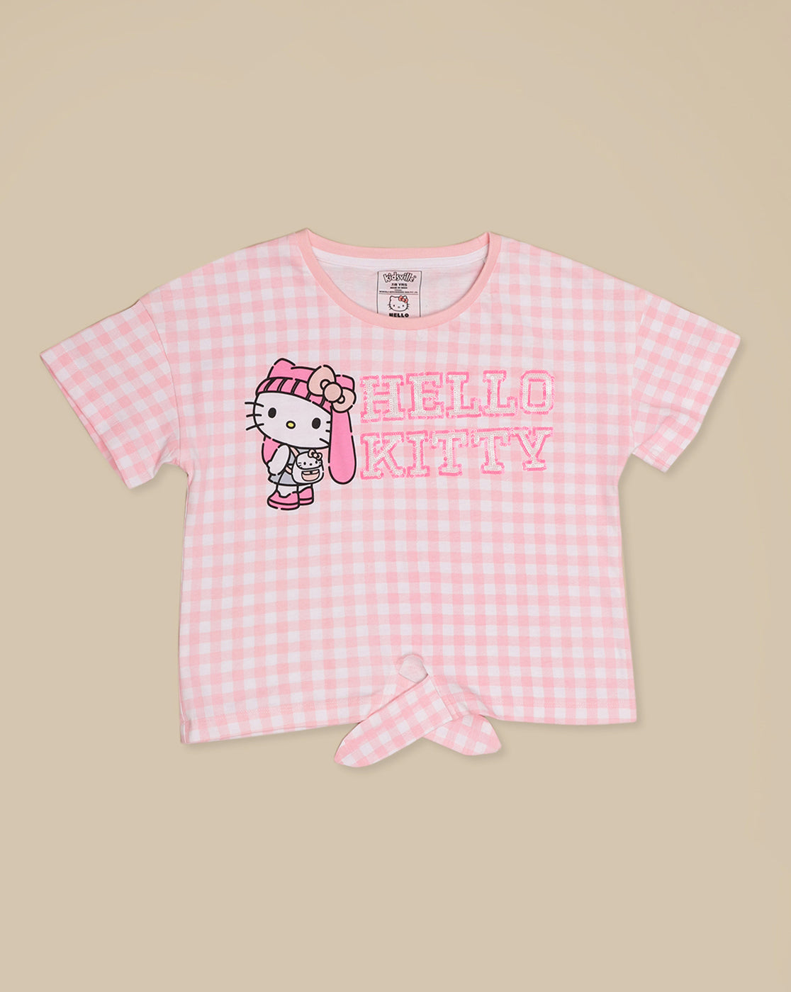 Hello Kitty Printed Relaxed Fit Tshirt For Girls