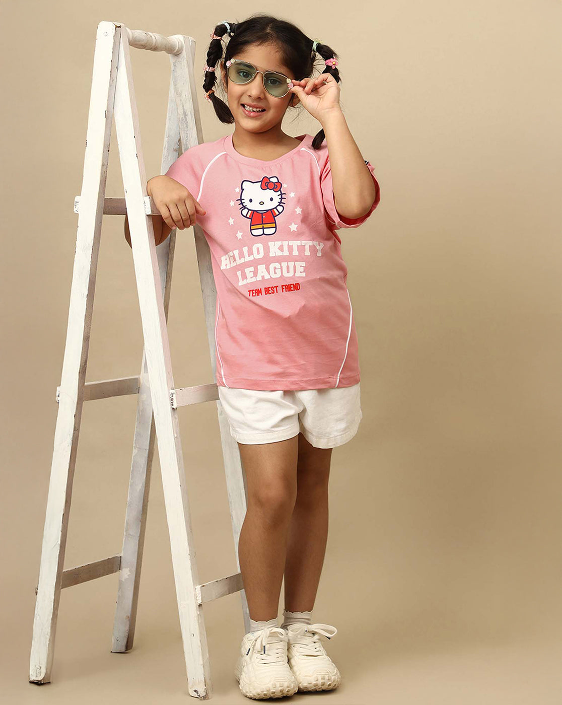 Hello Kitty Printed Oversized Tshirt For Girls