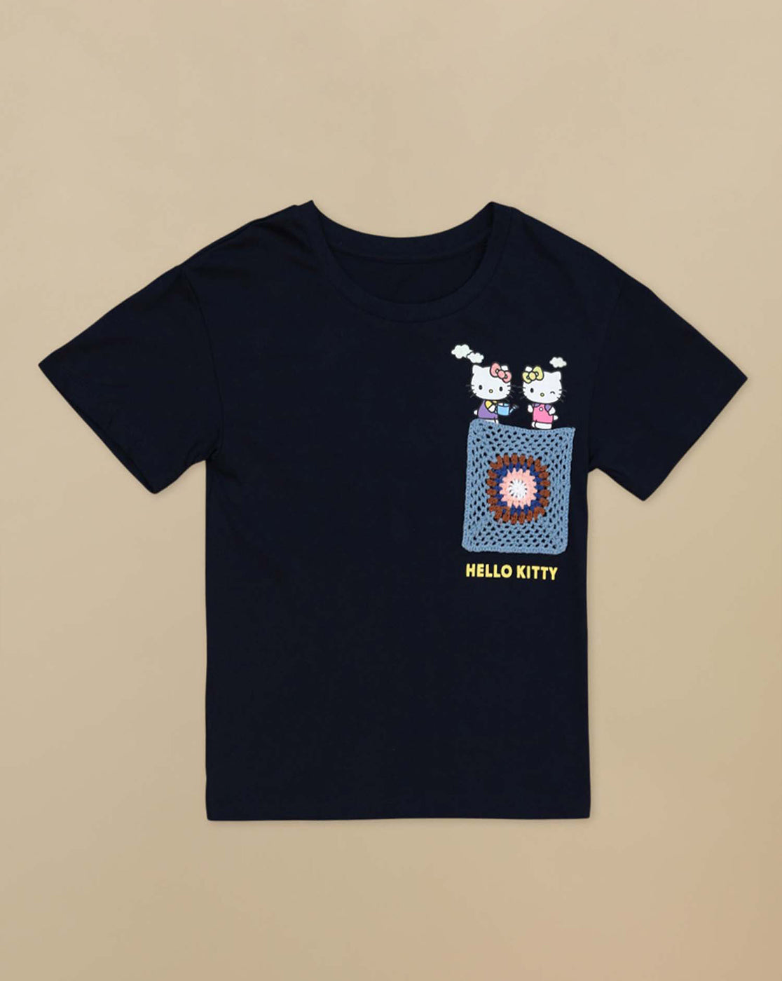 Hello Kitty Printed Oversized Tshirt For Girls