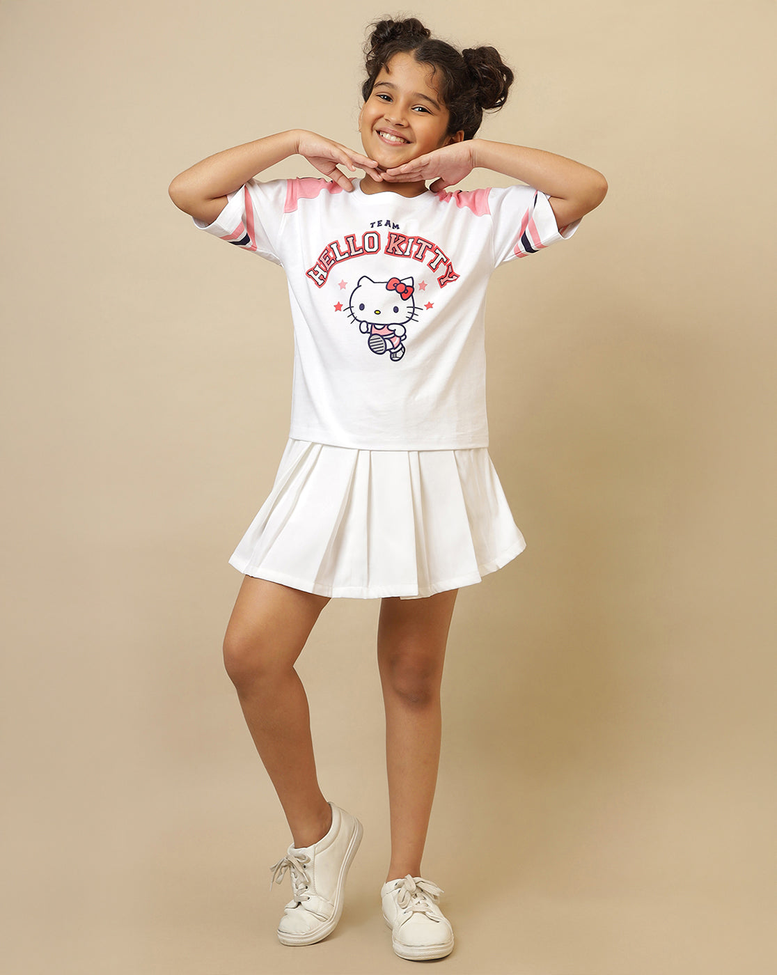 Hello Kitty Printed Oversized Fit Tshirt For Girls