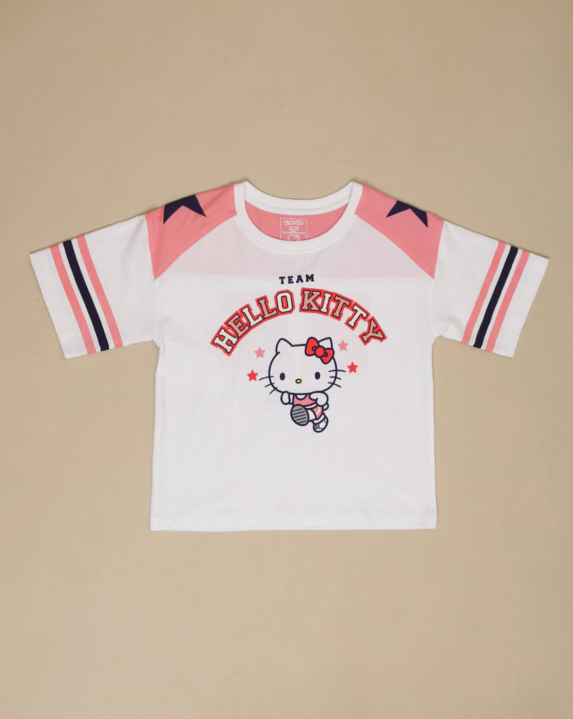 Hello Kitty Printed Oversized Fit Tshirt For Girls