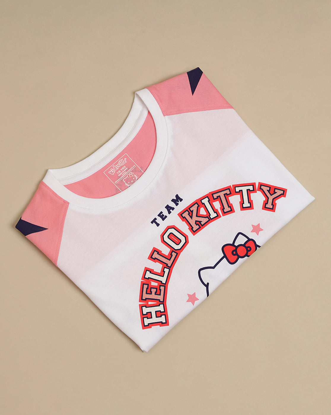 Hello Kitty Printed Oversized Fit Tshirt For Girls