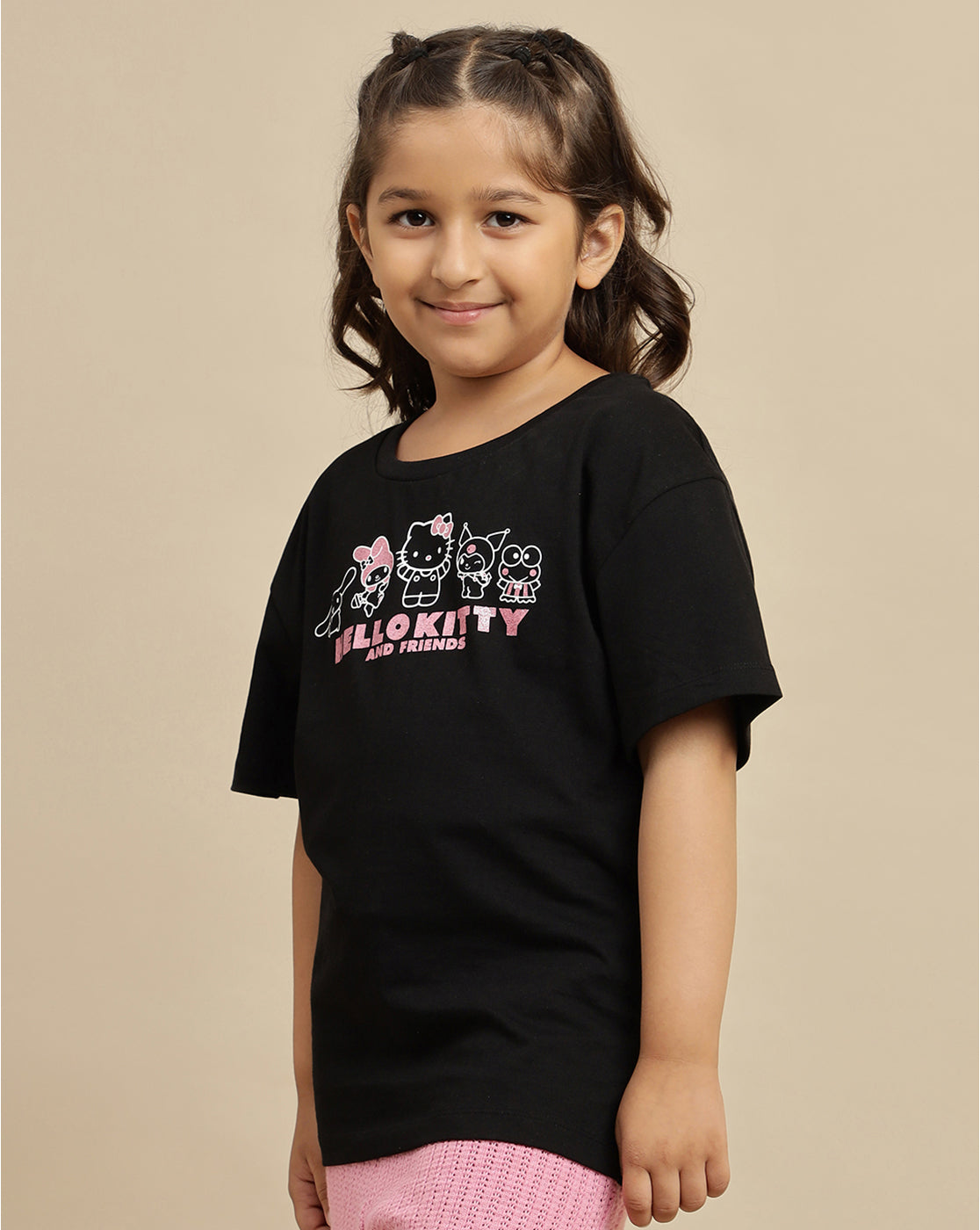 Hello Kitty Printed Oversized Tshirt For Girls