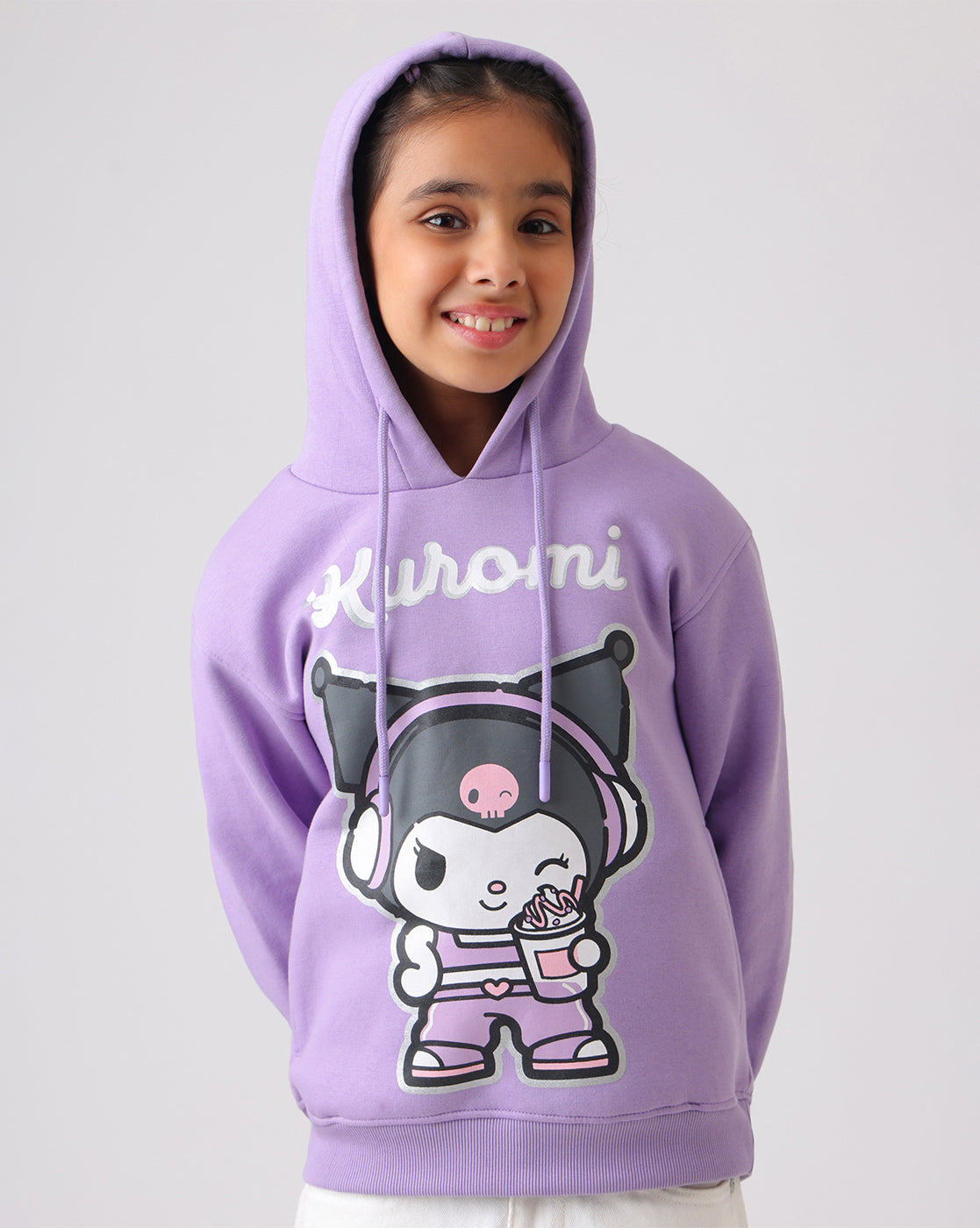 Hello Kitty Kuromi Relaxed Fit Hoodie Girls