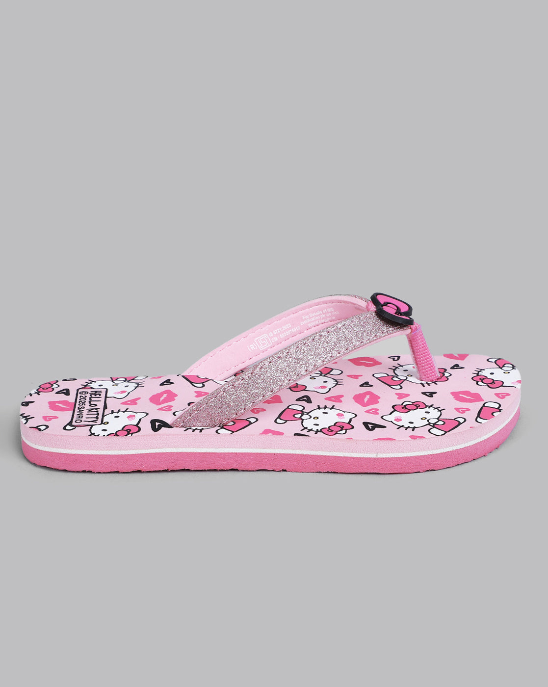 Hello Kitty Printed Pink Flip-Flops For Kids Girls