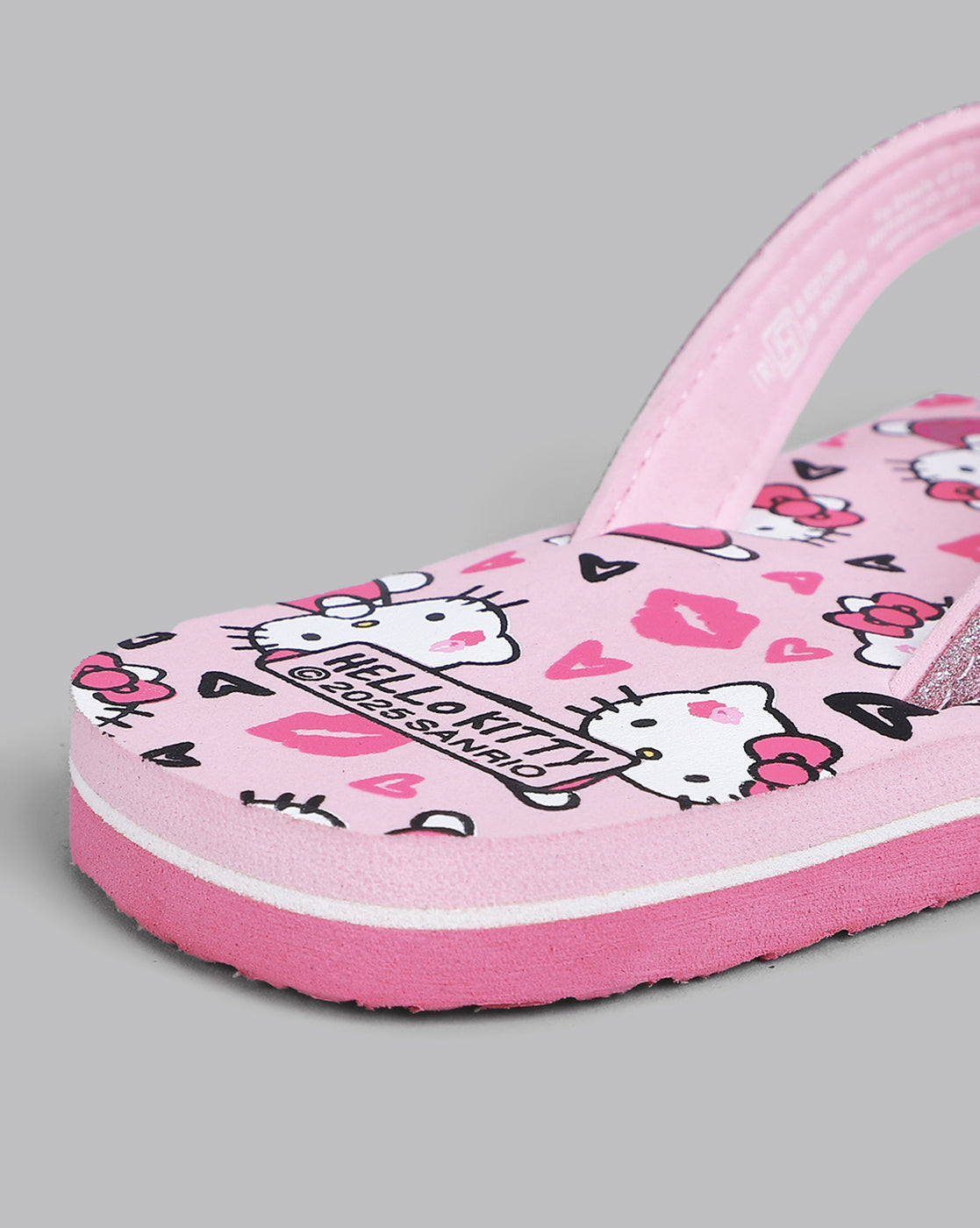 Hello Kitty Printed Pink Flip-Flops For Kids Girls