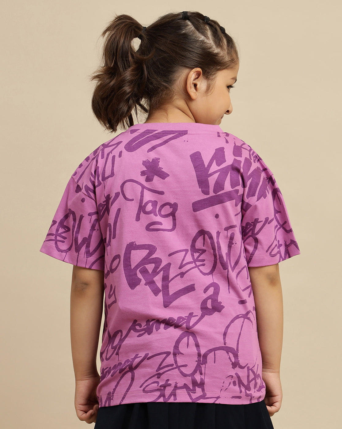 Hello Kitty Printed Oversized Tshirt For Girls