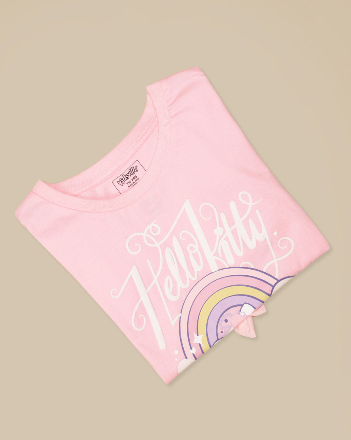 Hello Kitty Printed Regular Fit Tshirt For Girls
