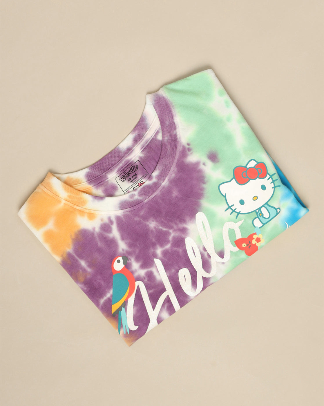 Hello Kitty Printed Boxy Fit Tshirt For Girls