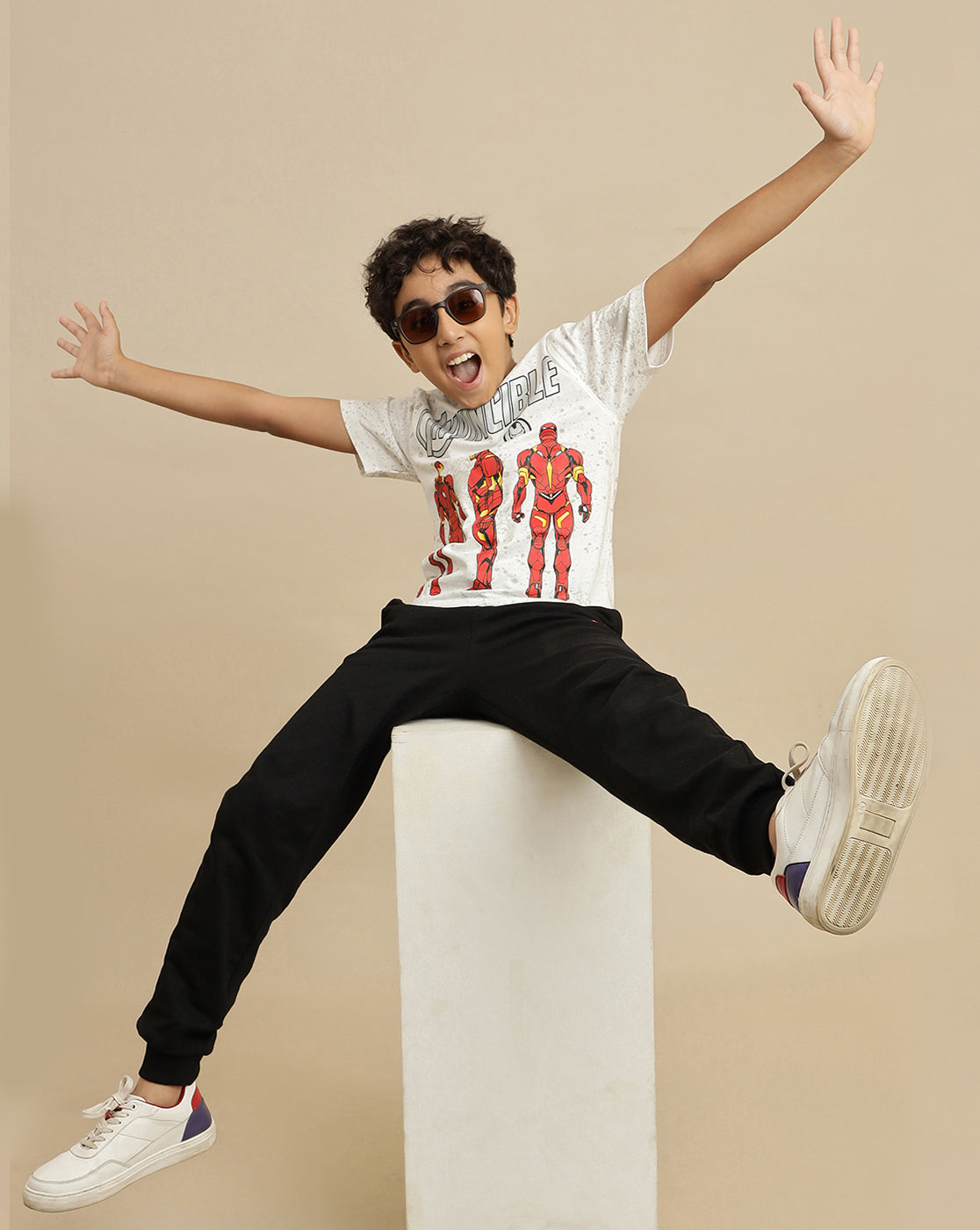Iron Man Printed Regular Fit Tshirt For Boys