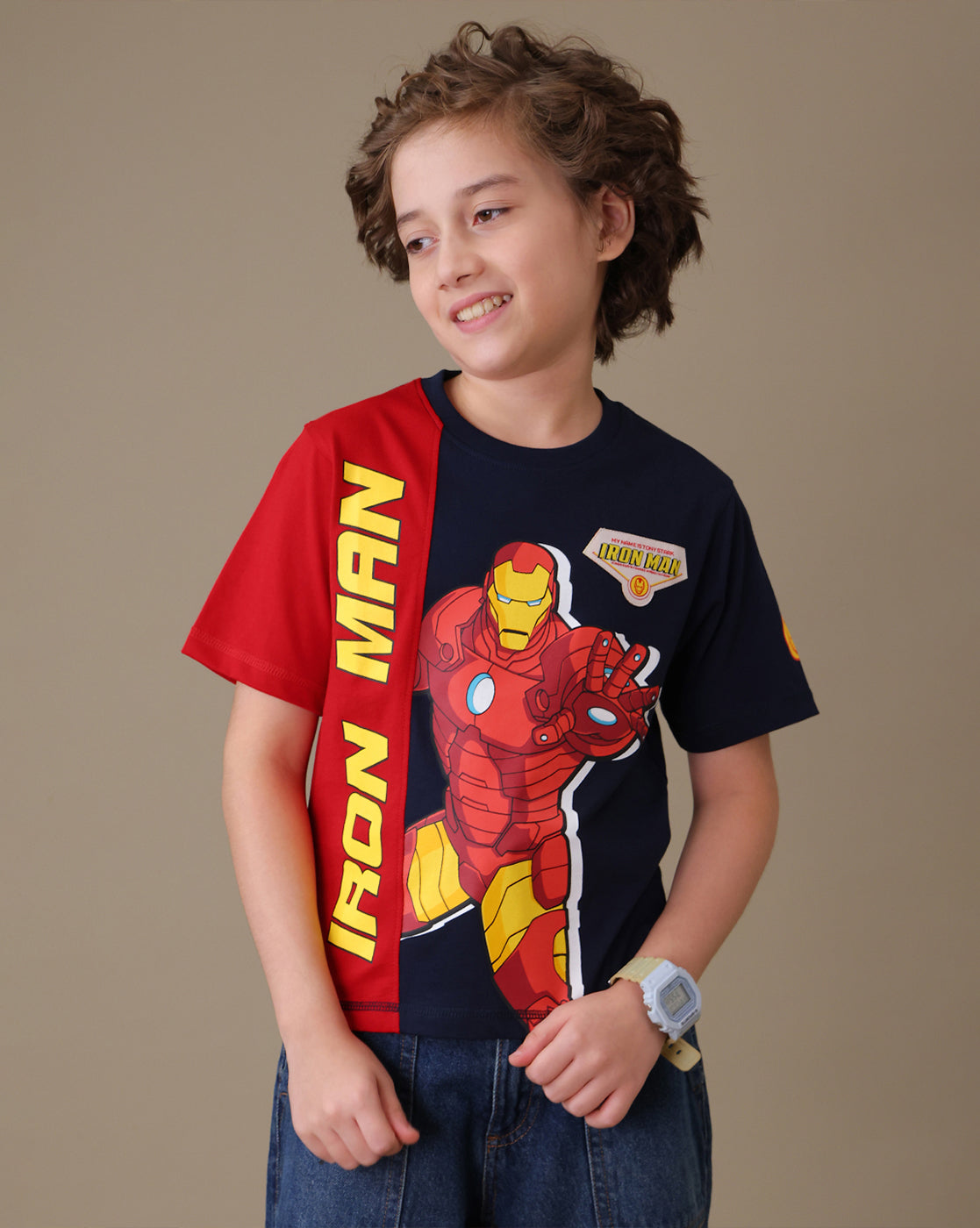 Iron Man Regular Fit Tshirt Boys