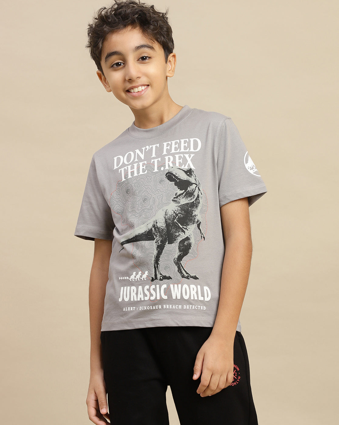 Jurassic World Printed Regular Fit Tshirt For Boys