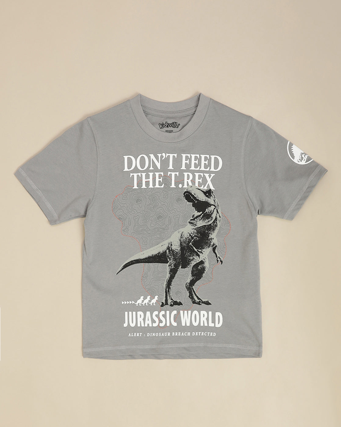 Jurassic World Printed Regular Fit Tshirt For Boys