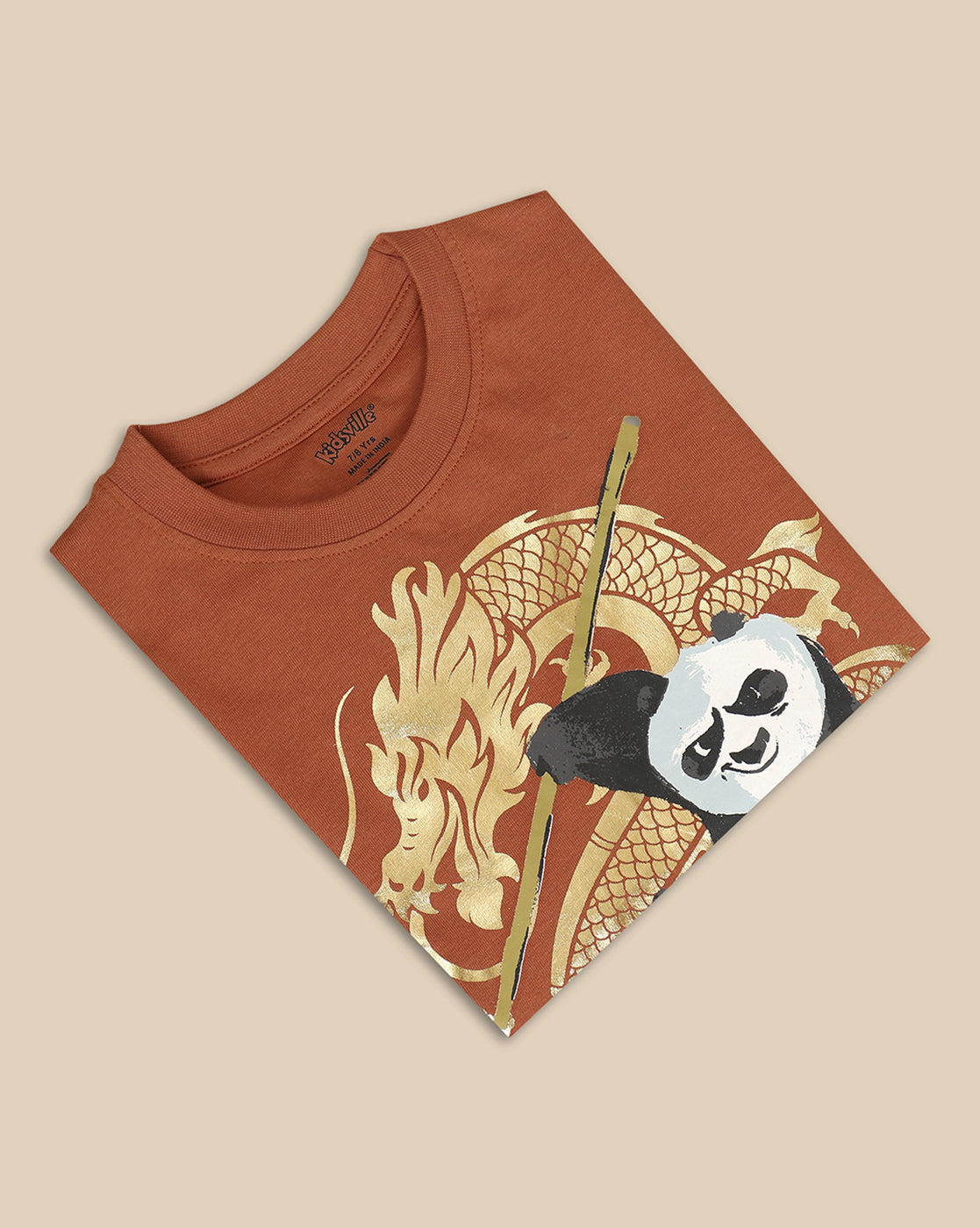 Kung Fu Panda Printed Regular Tshirt For Boys