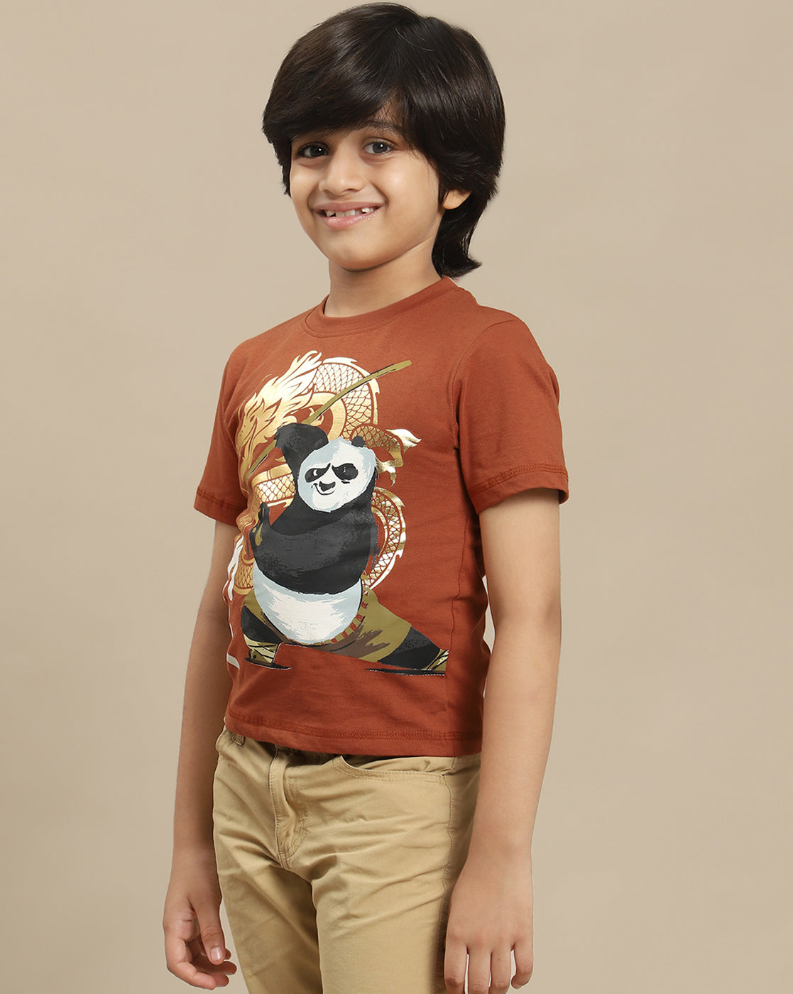 Kung Fu Panda Printed Regular Tshirt For Boys