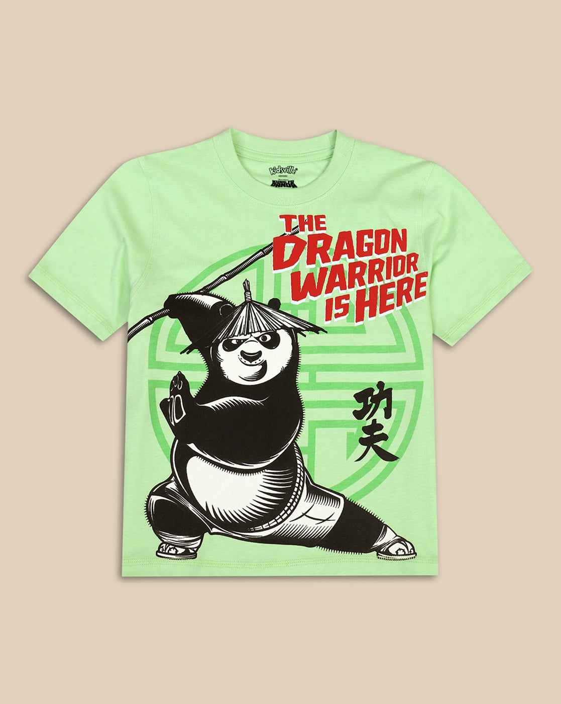 Kung Fu Panda Printed Oversize Tshirt For Boys