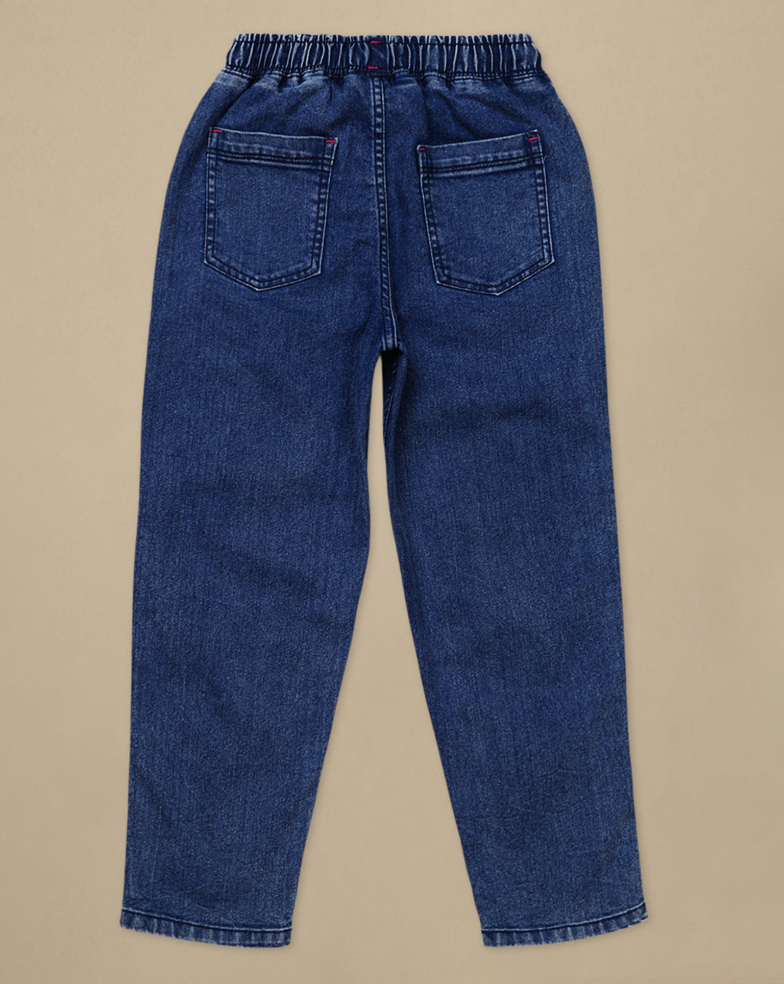 Kidsville Printed Regular Fit Denim Jogger For Girls