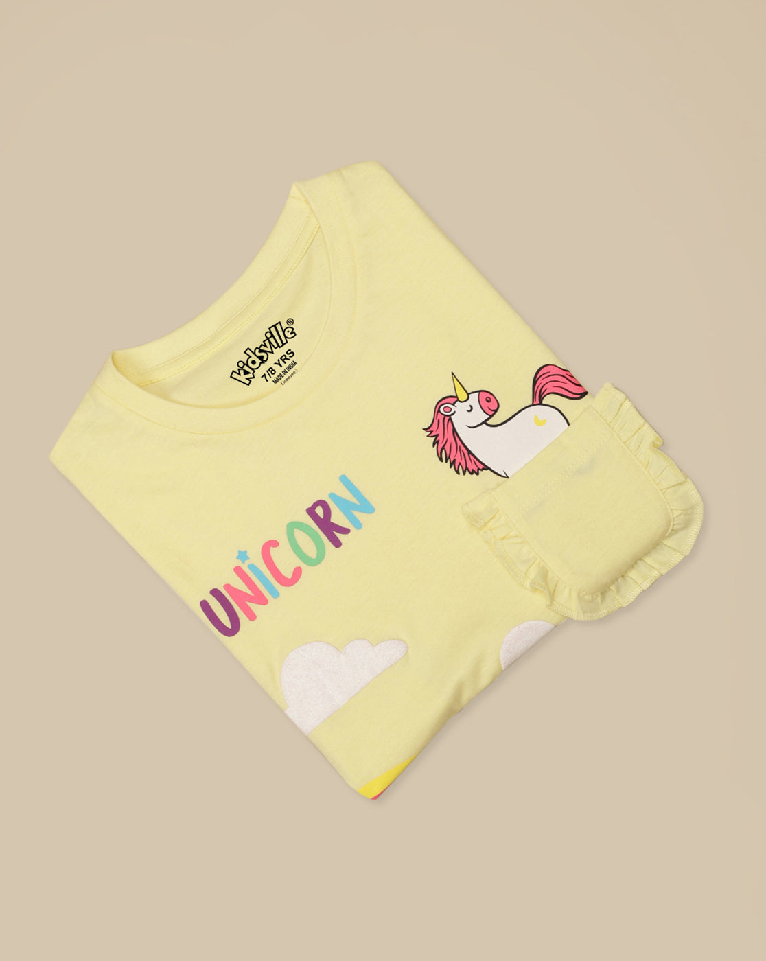 Kidsville Printed Oversized Tshirt For Girls