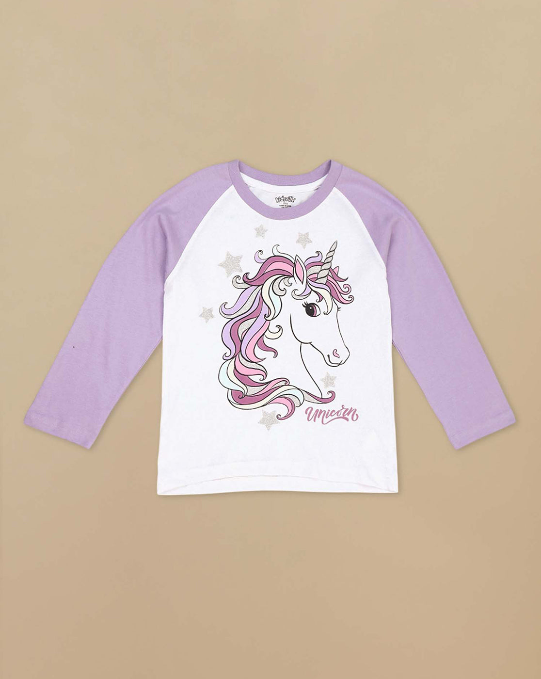 Unicorn Printed Regular Fit Tshirt For Girls