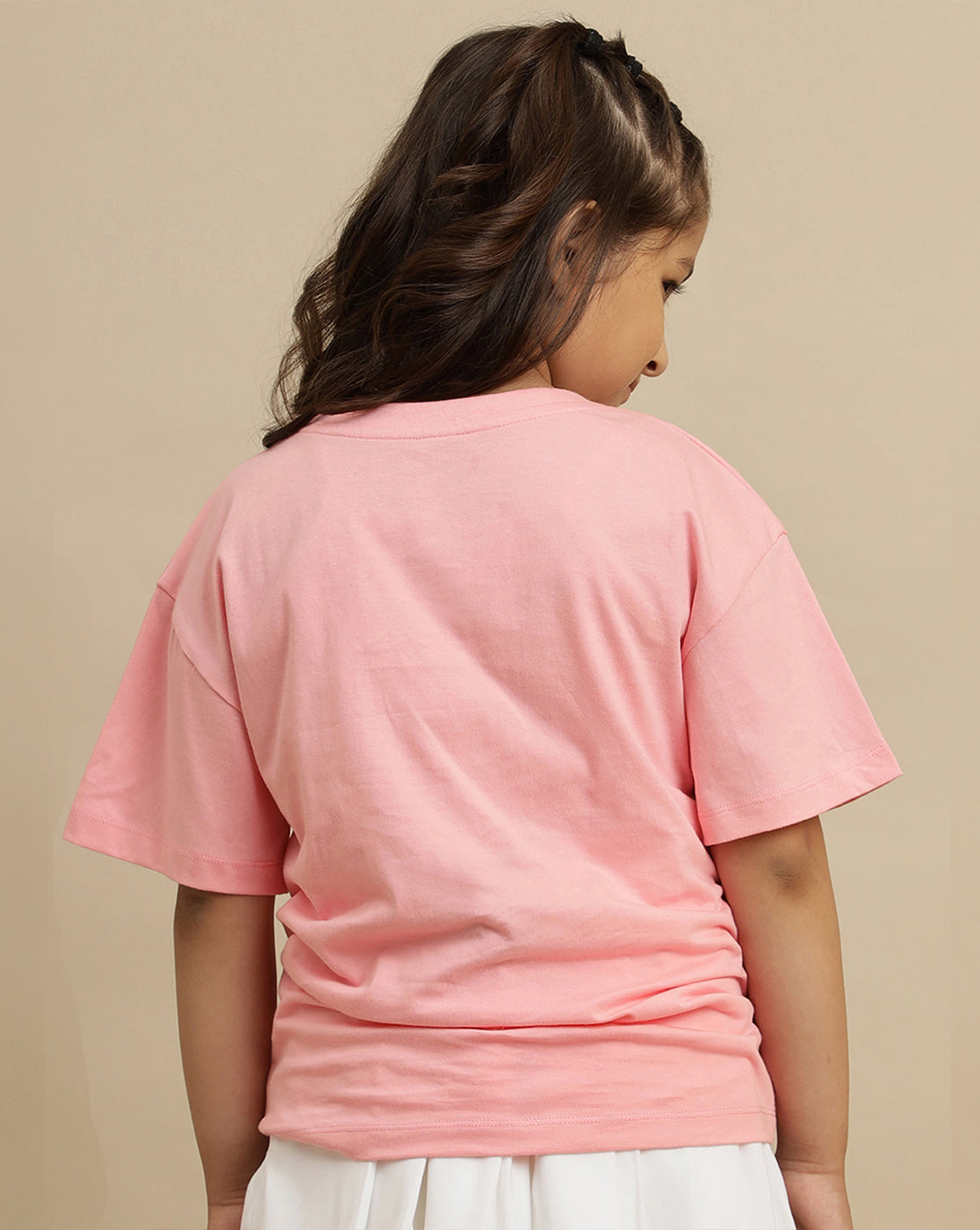 Kidsville Printed Oversized Tshirt For Girls