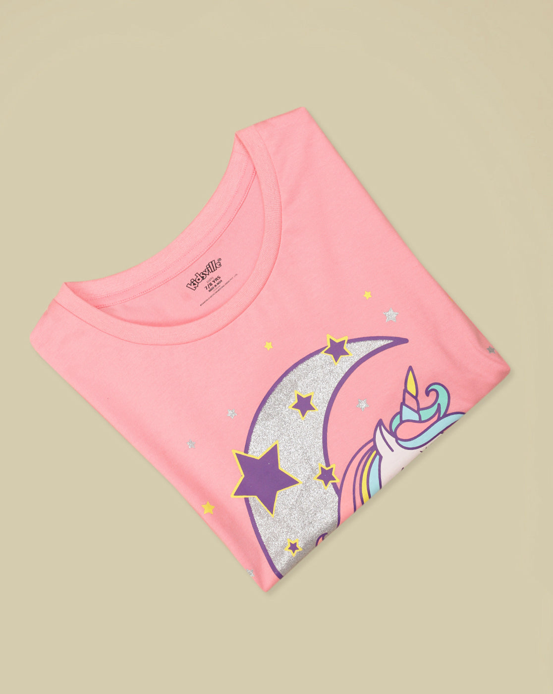 Kidsville Printed Oversized Tshirt For Girls