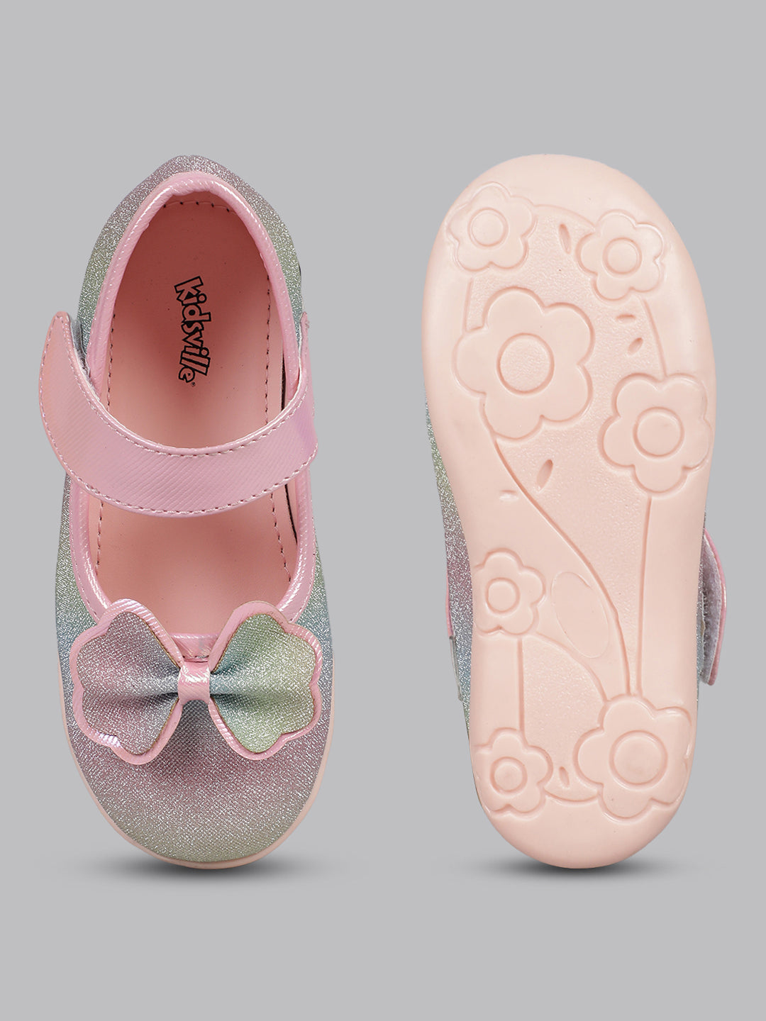 Kids Girls Multi Color Printed Ballerina