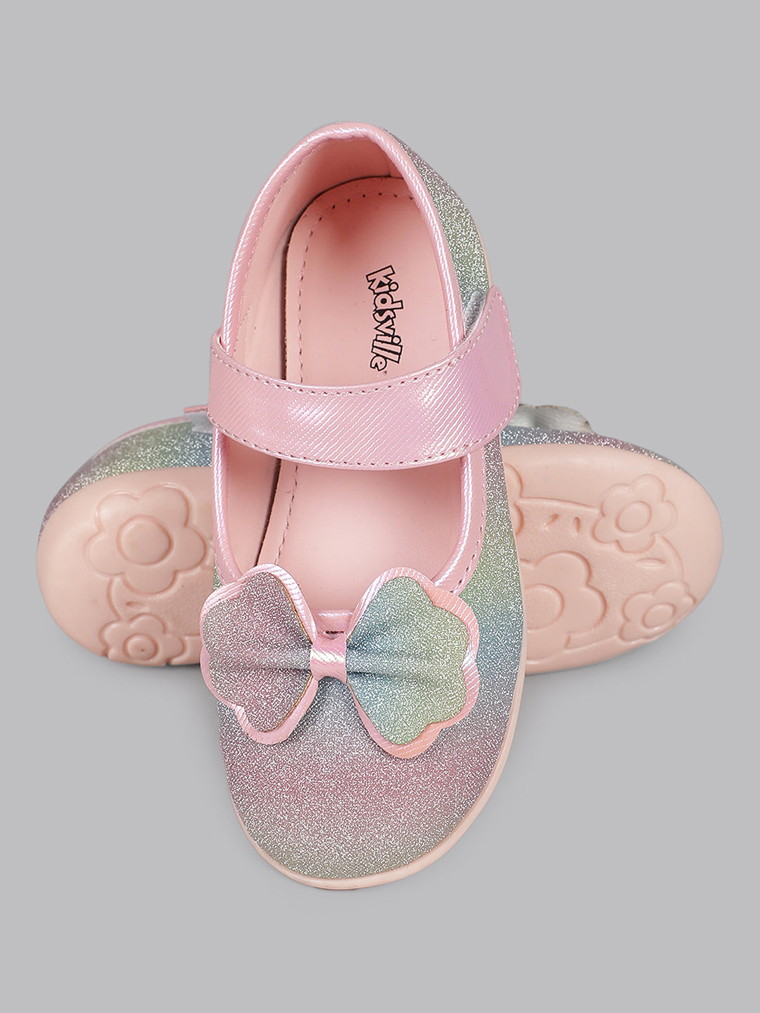Kids Girls Multi Color Printed Ballerina