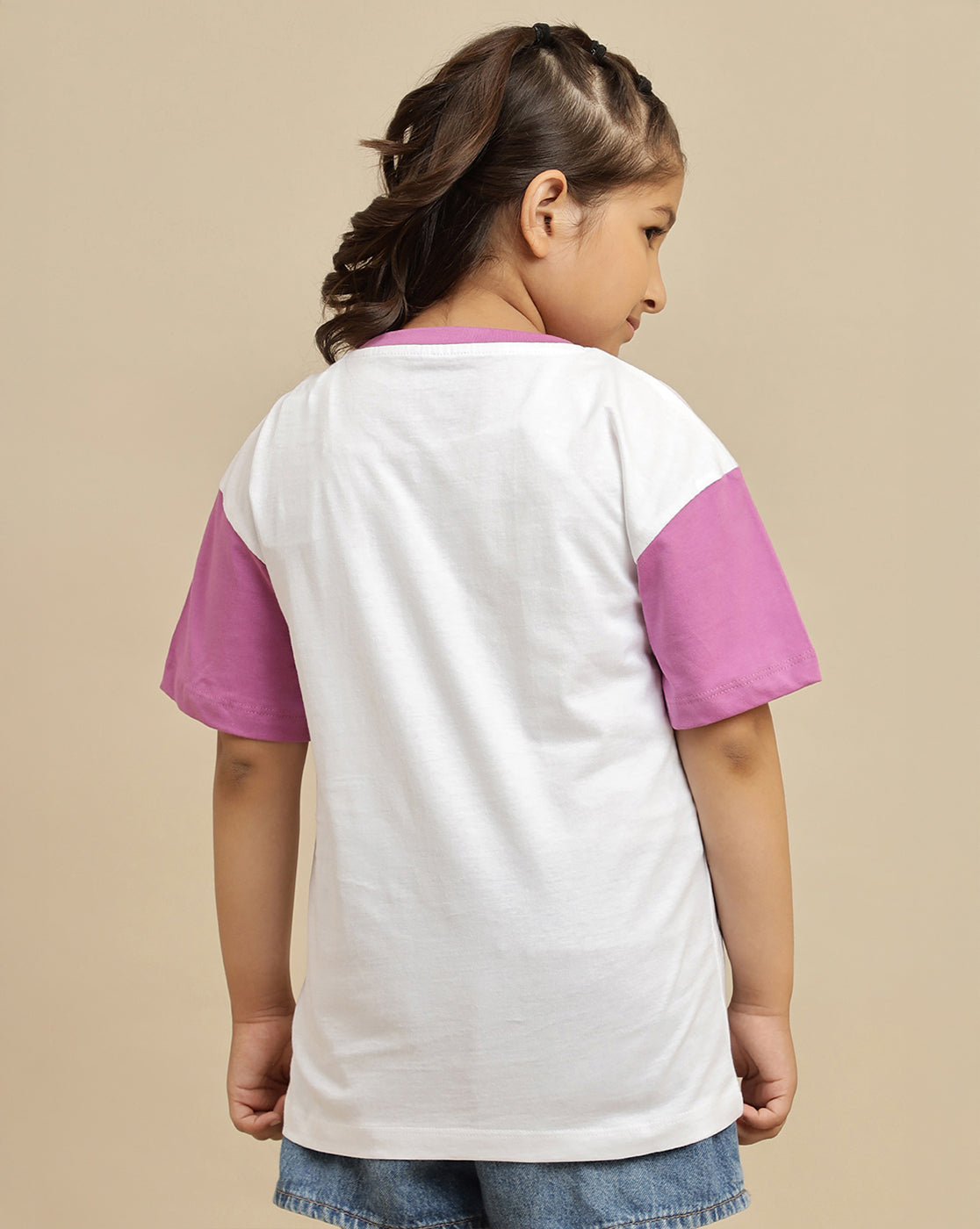 Kidsville Printed Oversized Tshirt For Girls