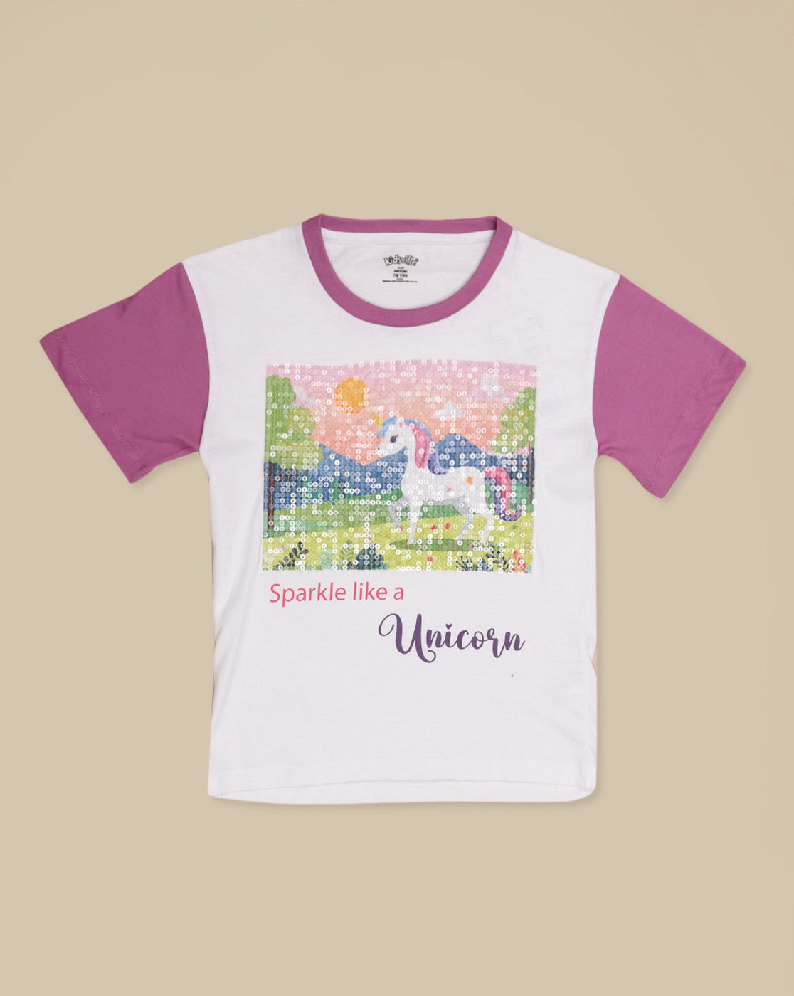 Kidsville Printed Oversized Tshirt For Girls