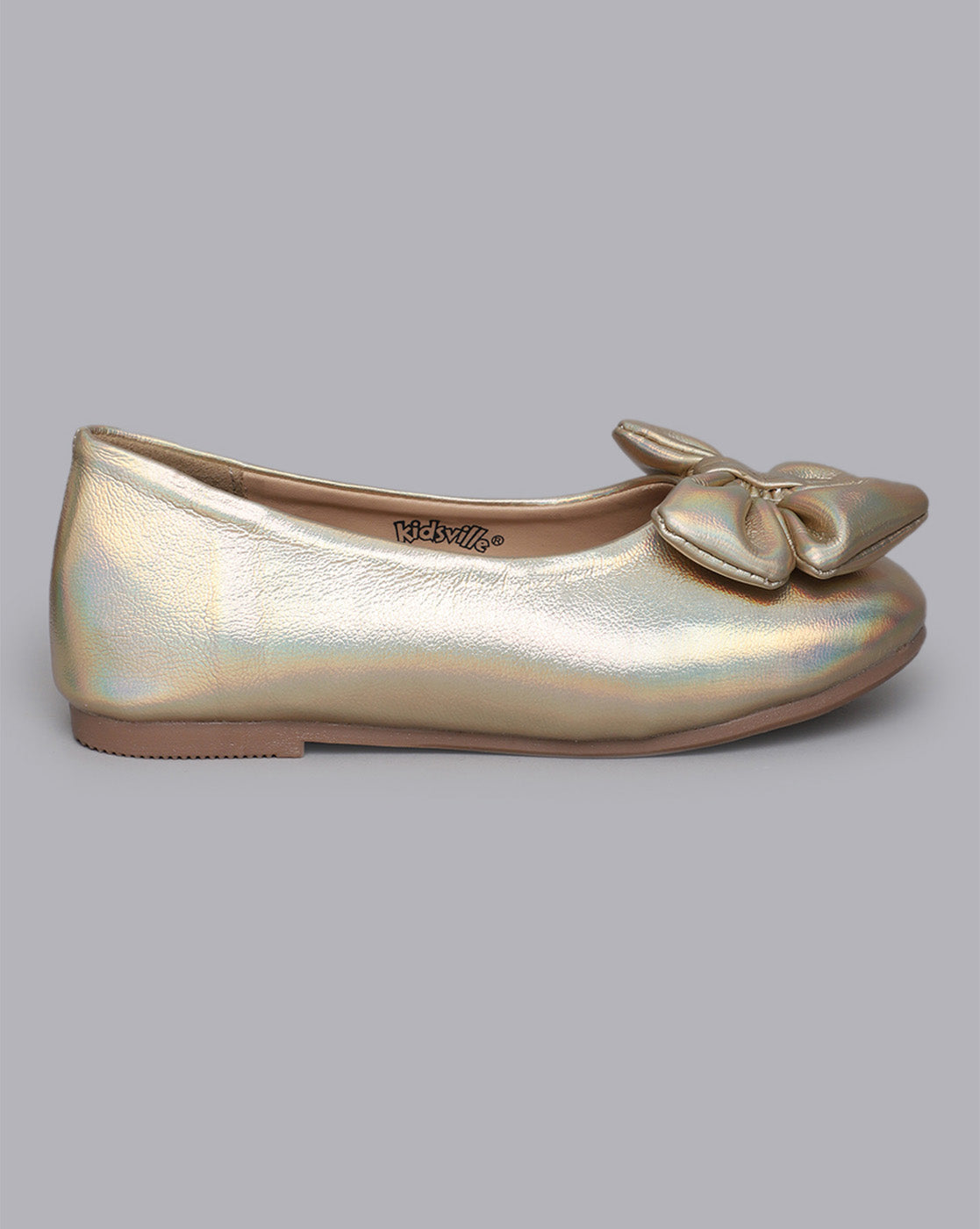 Kids Girls Round Toe Slip-On Ballerinas
