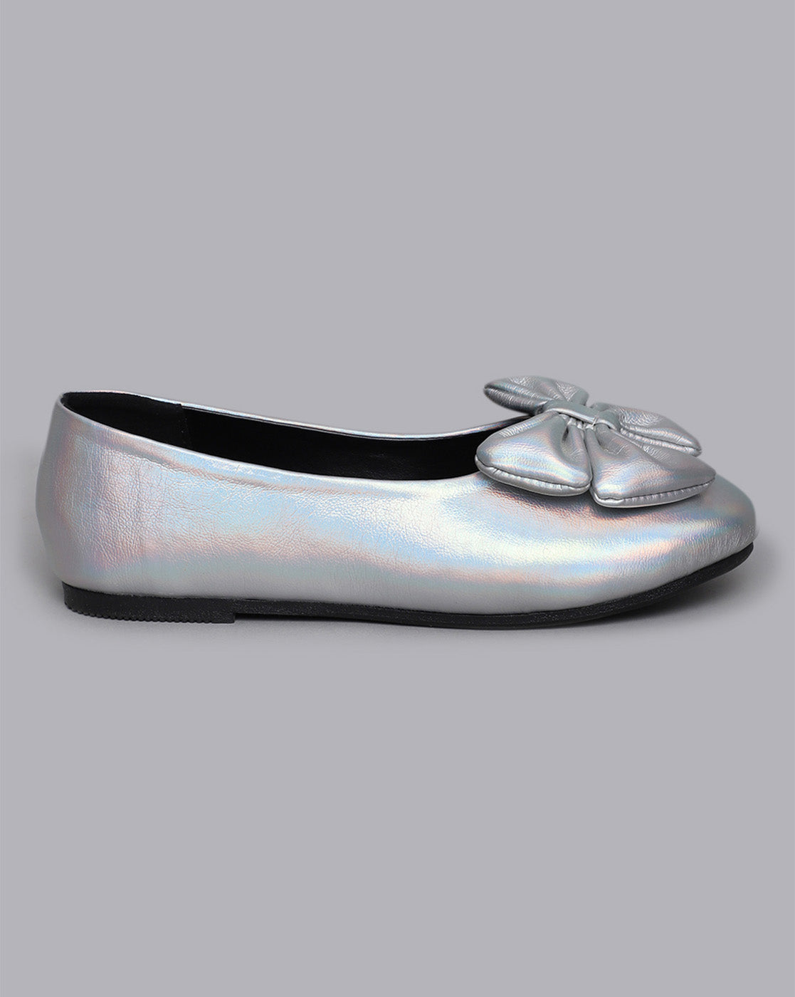 Kids Girls Round Toe Slip-On Ballerinas