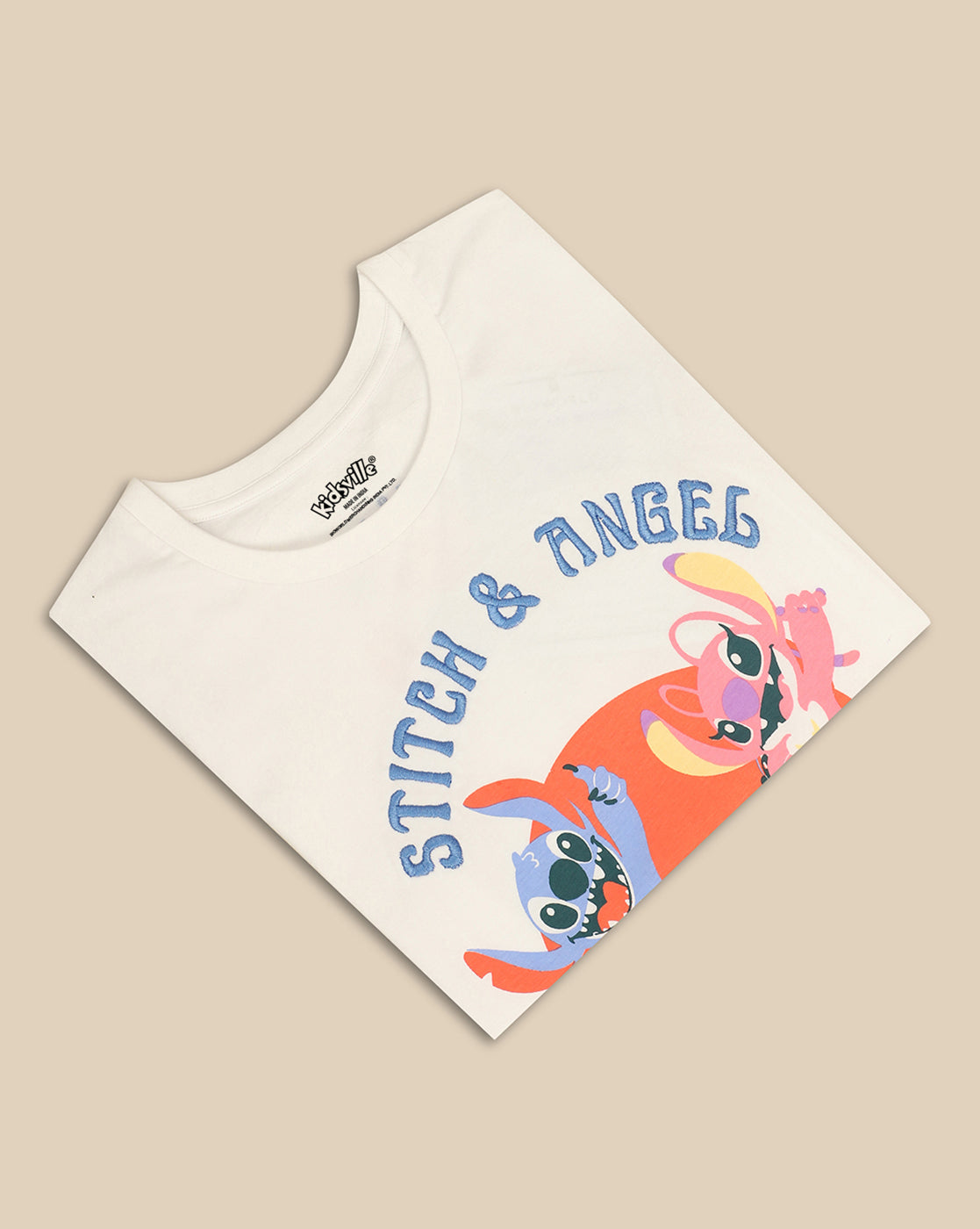 Lilo & Stitch Printed Relaxed Fit Tshirt For Girls