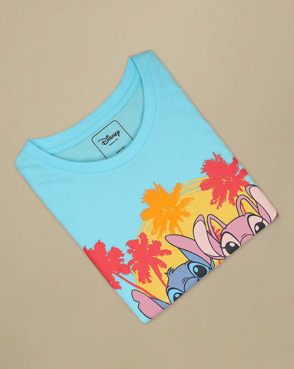 Lilo & Stitch Printed Relaxed Fit Tshirt For Girls