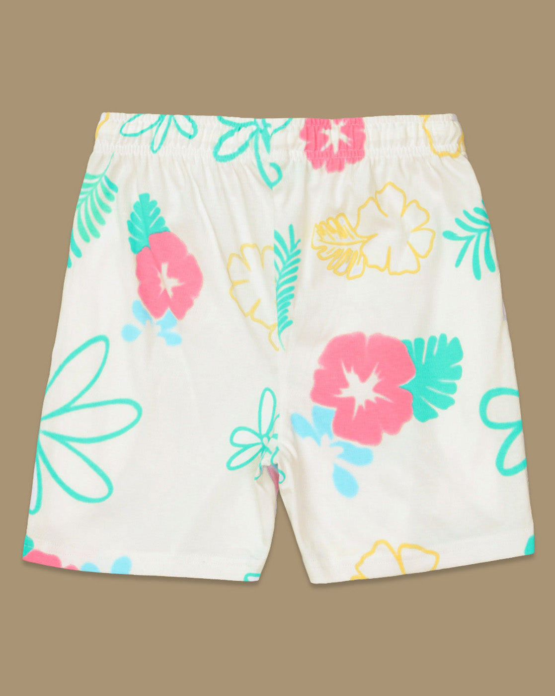 Lilo & Stitch Printed Relaxed Fit Shorts For Girls