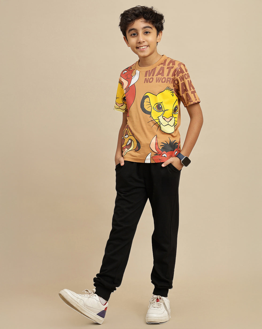 Lion King Printed Regular Fit Tshirt For Boys