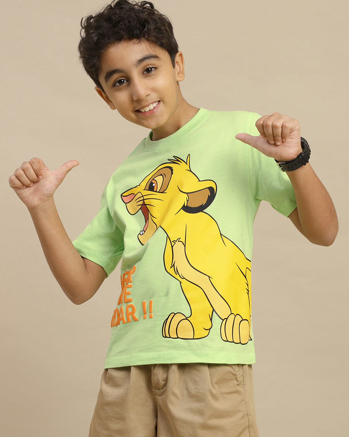 Lion King Printed Regular Fit Tshirt For Boys