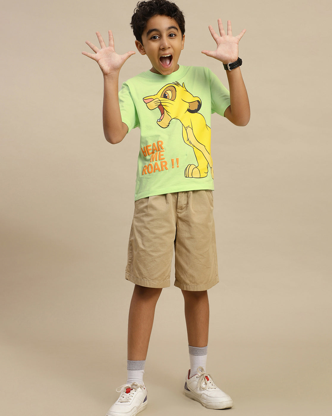 Lion King Printed Regular Fit Tshirt For Boys