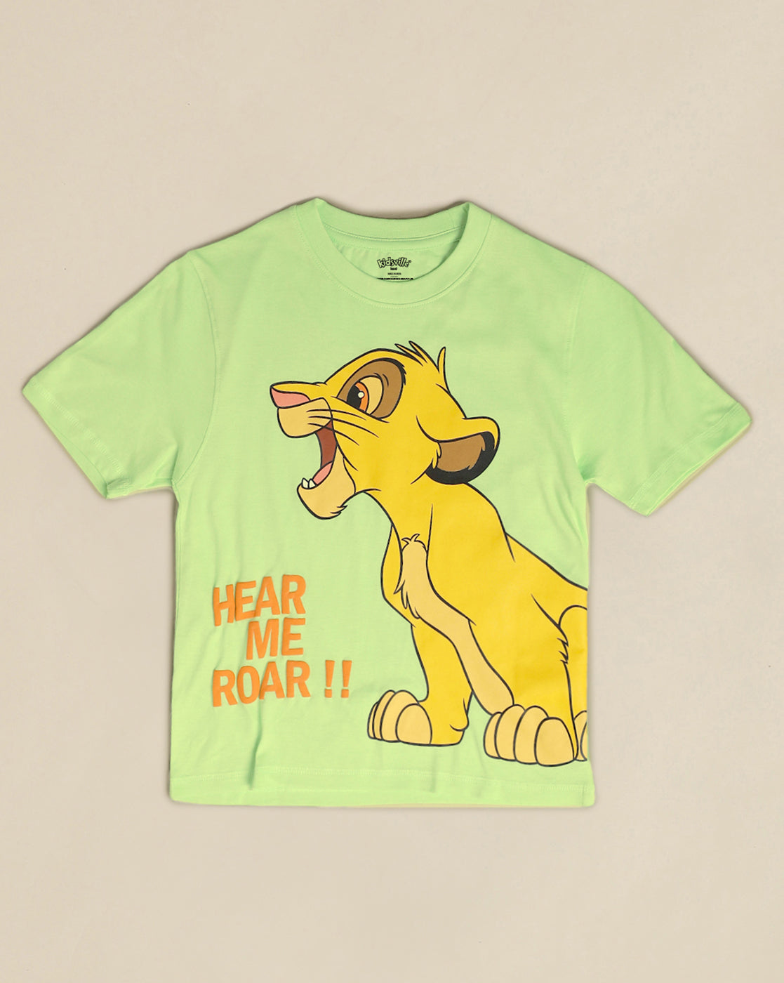 Lion King Printed Regular Fit Tshirt For Boys