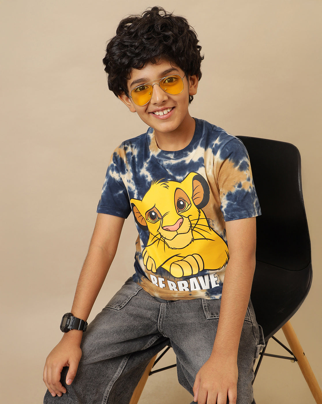 Lion King Printed Regular Fit Tshirt For Boys